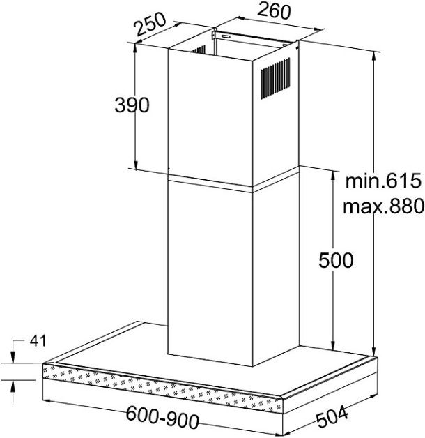 Кухонная вытяжка Korting KHC 6989 GW